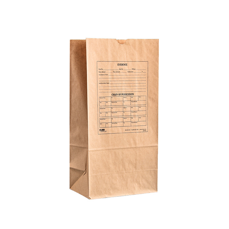 Chinese herbal medicine yellow Kraft paper bag disposable square bottom packing bag food baking bread bag gift bag wholesale