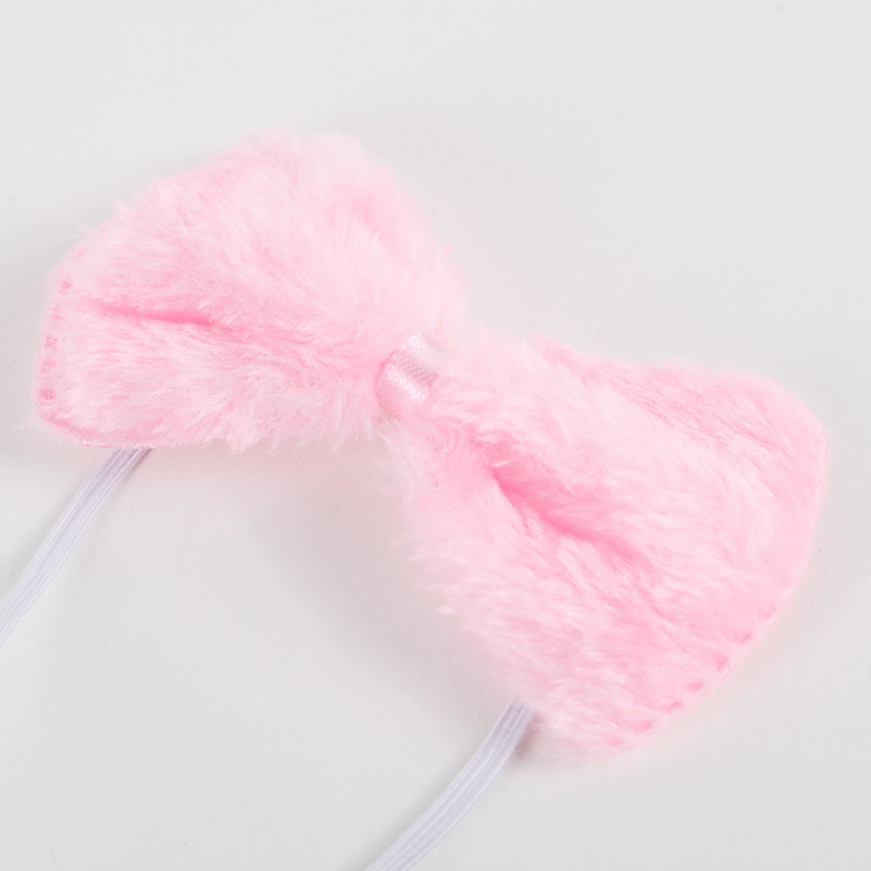 Game Props Plush Rabbit Headband Three-piece Children's Festival Performance Props Ears Headband Bow Ties