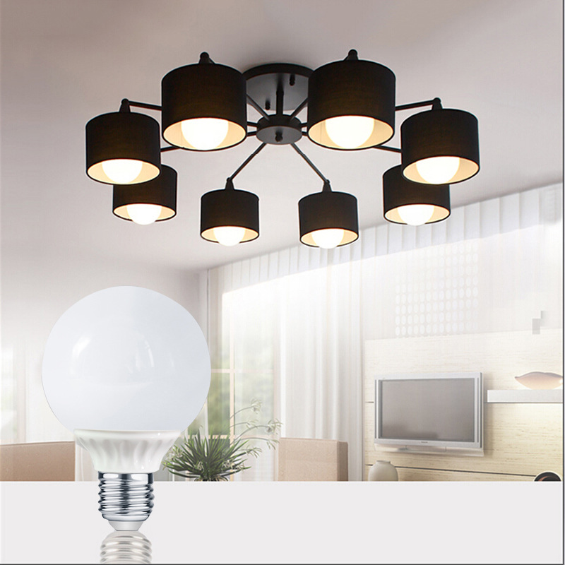 led Dragon Ball Bulb e27 Screw Household Energy Saving Lamp Natural Light Yellow Warm Light Tricolor Variable Light Changing Mirror Headlight