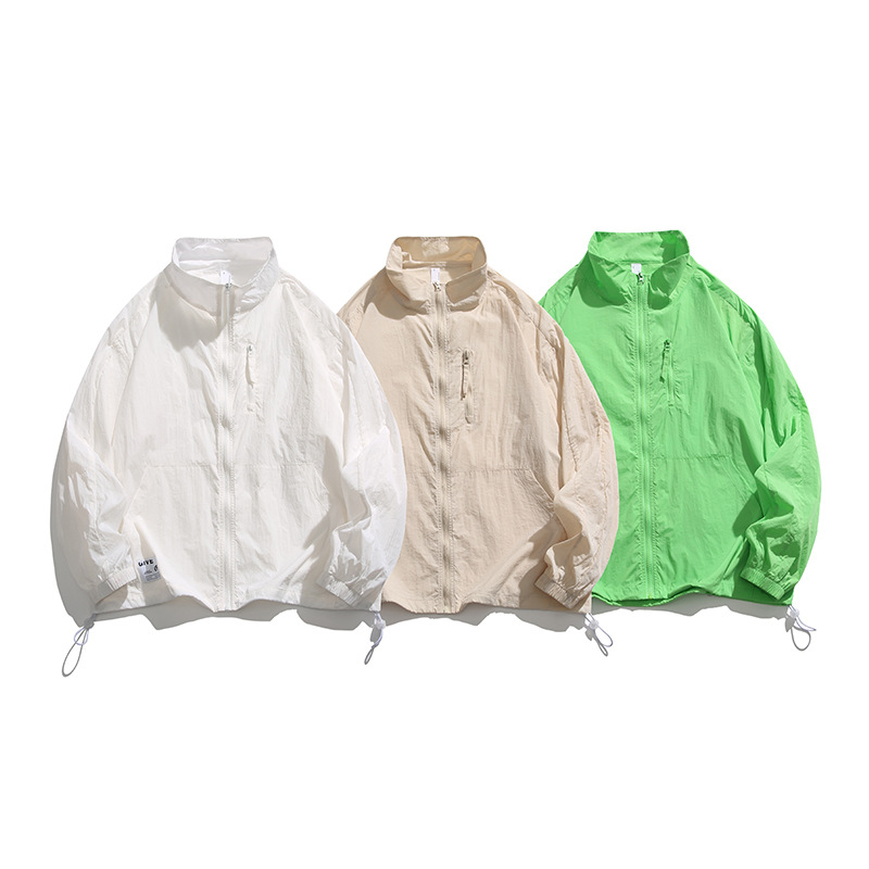 Teenagers Outdoor UV Protection Couple's Sun Protection Clothing Men's Summer Ultra-thin Ice Silk Quick-drying Skin Coat Women