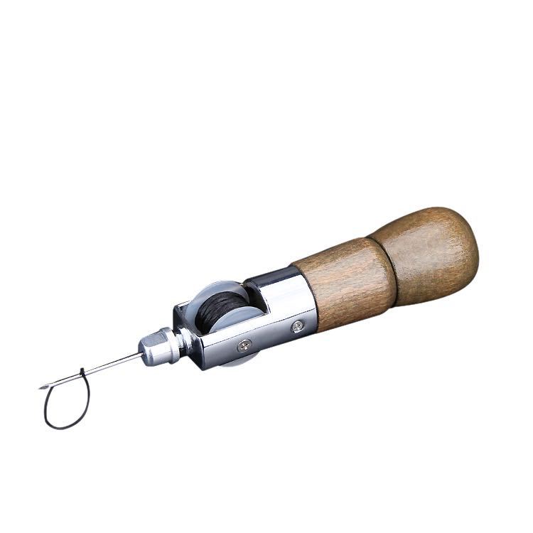Hand sewing machine diy leather craft vegetable tanning leather tool sewing sewing awl stick leather carving diamond cutting hand sewing machine thread machine