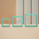 Mint green film box; 7*7*2