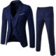 2023 Foreign Trade Four Seasons Business Casual Suit Three-piece Groom Best Man Wedding Suit 9-color S-6XL