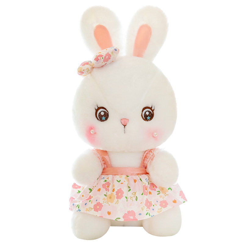 Rabbit Doll Plush Toy Rabbit Year Cute White Rabbit Large Doll Children's Grab Doll