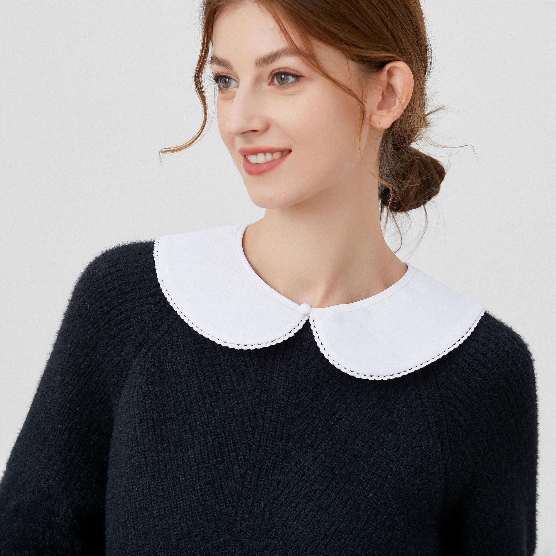 White Lace Fake Collar Women's All-match Fake Collar Autumn and Winter New Fashion Cotton Fake Shirt Collar
