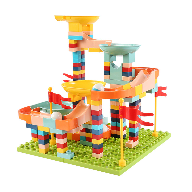Compatible with Lego Large Particle Building Block Slide Ball Variable Track Kindergarten DIY Building Block Table Spliced Bulk Parts