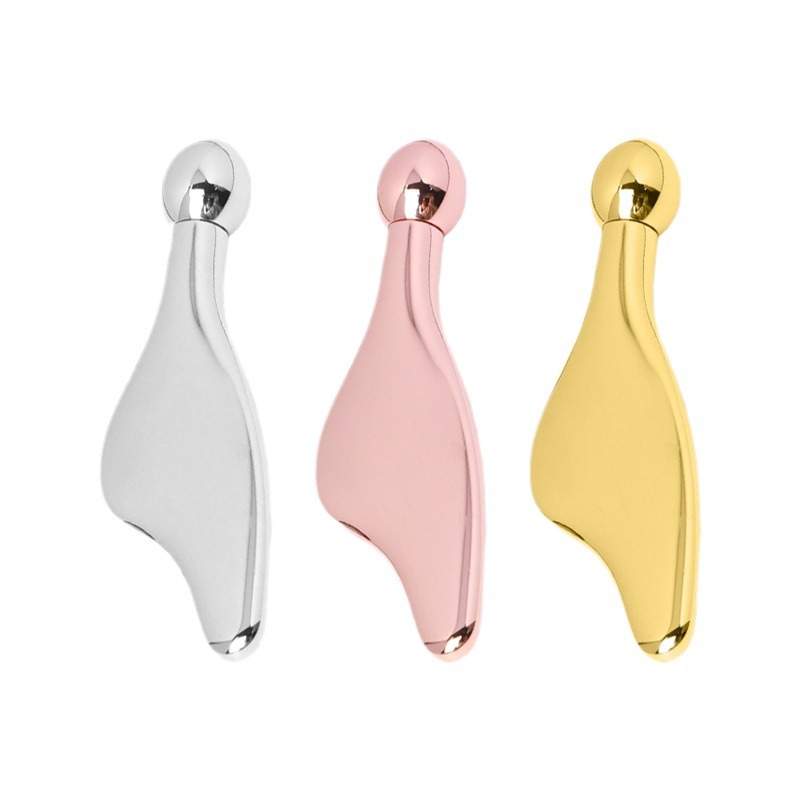 Big brand same style metal single Ball beauty scraper zinc alloy round bead beauty stick facial beauty massage stick in stock
