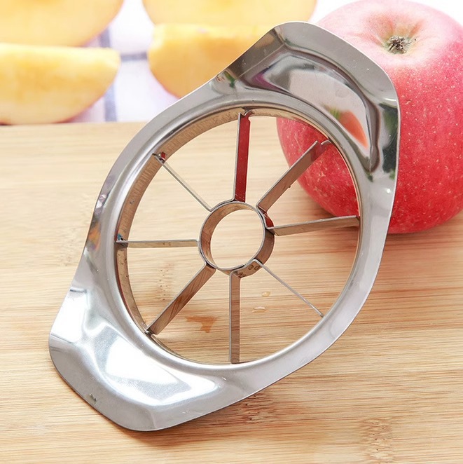 Household creative kitchen stainless steel fruit safety cutting knife Apple cutter platter large coring artifact