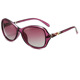 C5 transparent purple frame reddish film (polarized light)