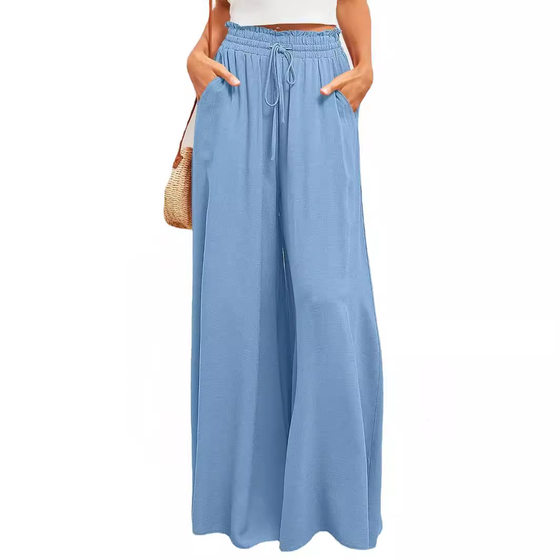 2025 European and American Autumn and Winter Independent Station Amazon Casual Wide Leg Explosions Loose Casual Fashion Pants Women