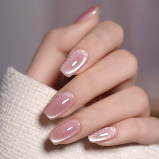 Cat's Eye wear nail pure color gentle detachable fake nail nail nail beauty piece finished wholesale Press on nails