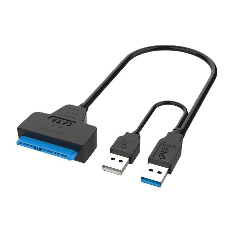 クロスボーダー卸売りusb3.0変換sataノートパソコンのハードディスク中継ケーブル3.0二重線dc給電穴付きドライブケーブル|undefined