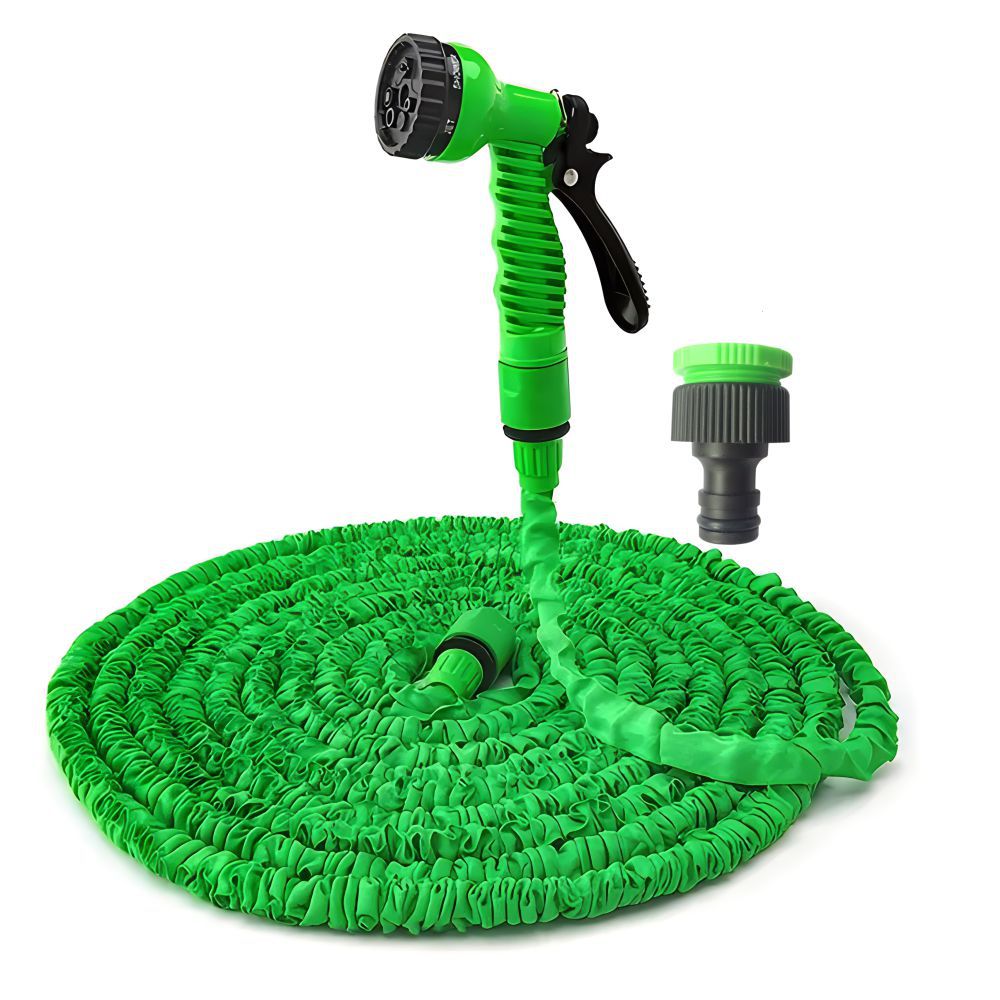 Watering flowers and car washing: garden hose telescopic water pipe high pressure water gun garden water pipe watering flower water gun