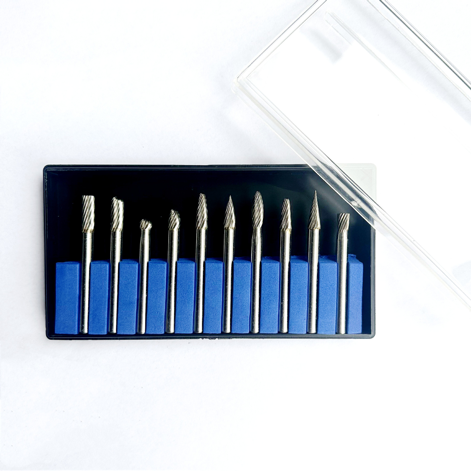 Tungsten steel carbide rotary file 6mm 10 full set of single and double-edged tungsten steel grinding head metal grinding manufacturers