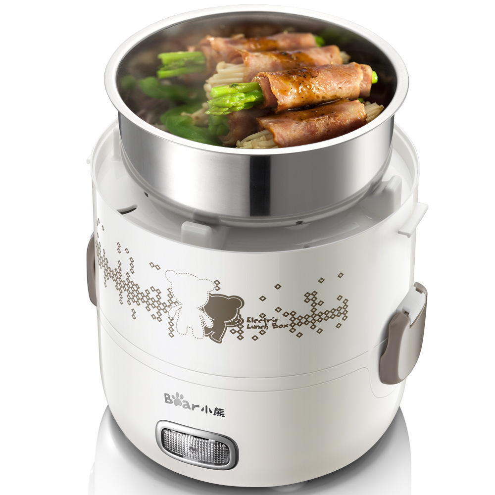 Bear Electric Lunch Box Three-layer Plug-in Electric Insulation Heating Cooking Electric Lunch Box Hot Rice Steamer DFH-S2358