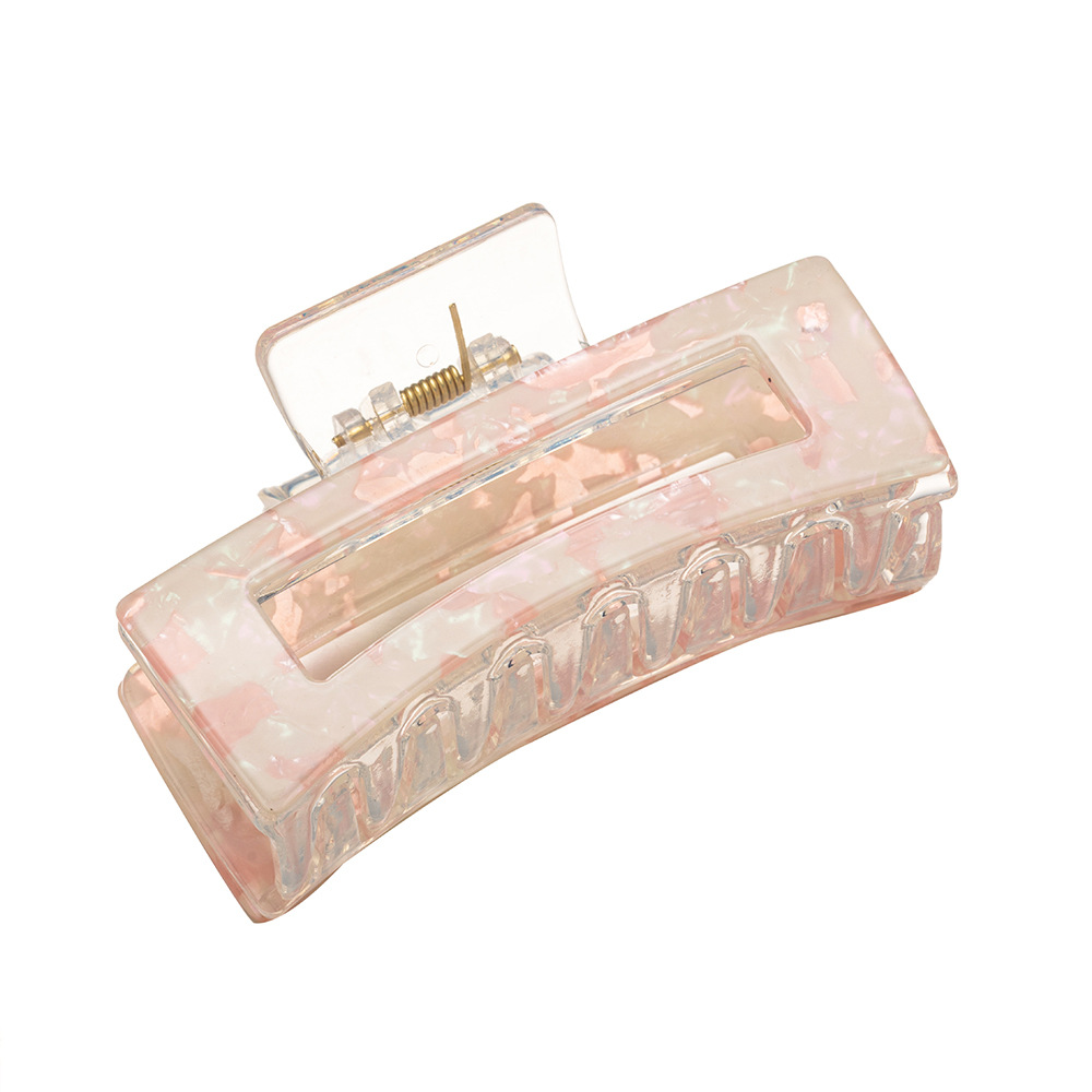 Rete di commercio elettronico transfrontaliero forcina per capelli acrilica con impugnatura rossa all'ingrosso per capelli con spirale posteriore per capelli da bagno, accessori per capelli, copricapo_voghion.com