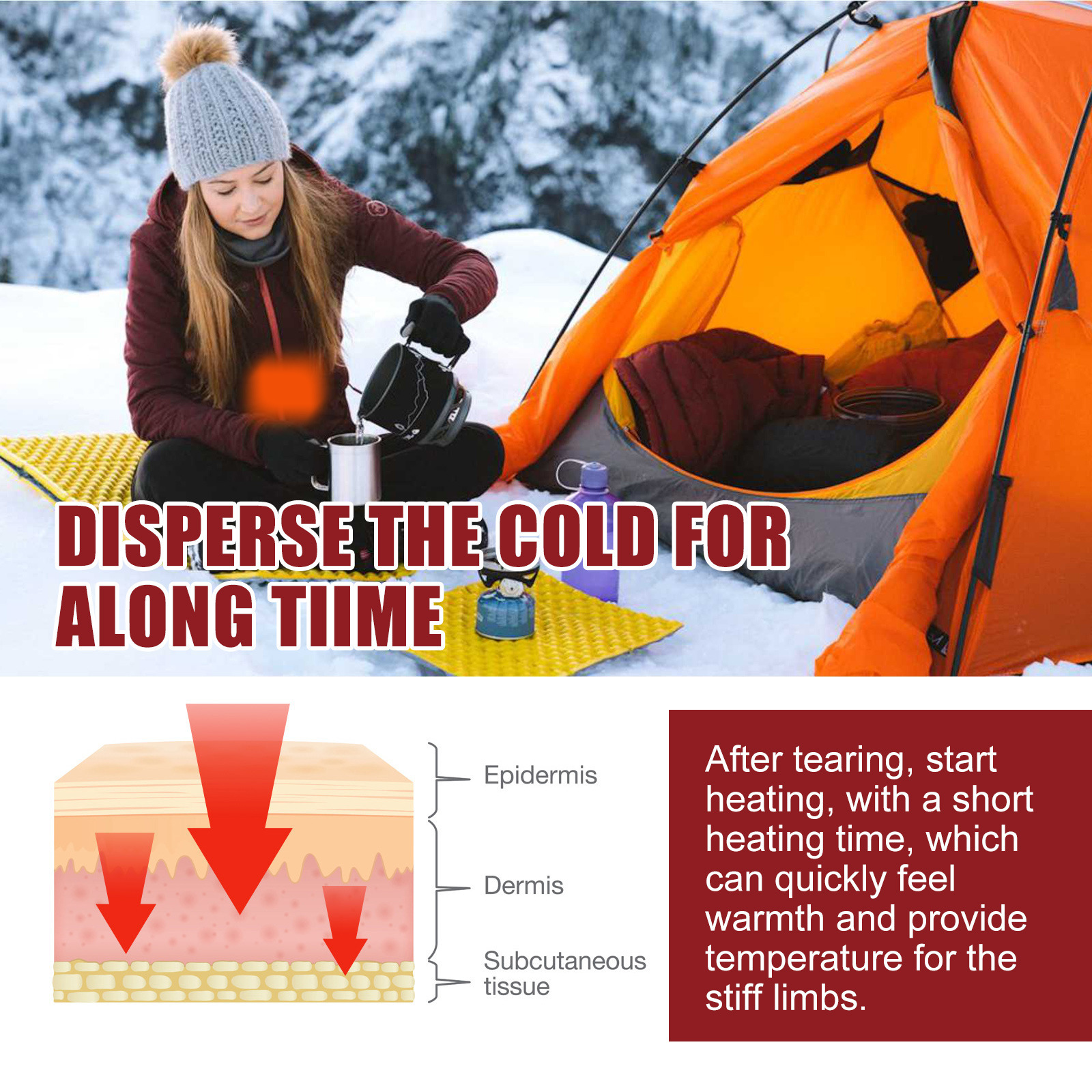 OUHOE body hand warmer winter home outdoor disposable heating cold repellent warm body warmer baby stickers_voghion.com