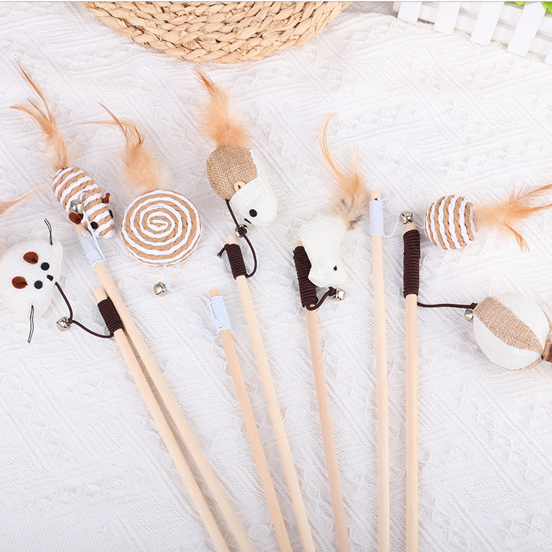 Cat toys self-entertaining for cats, biting-resistant cat teaser, cat supplies, kitten toys, cat wands