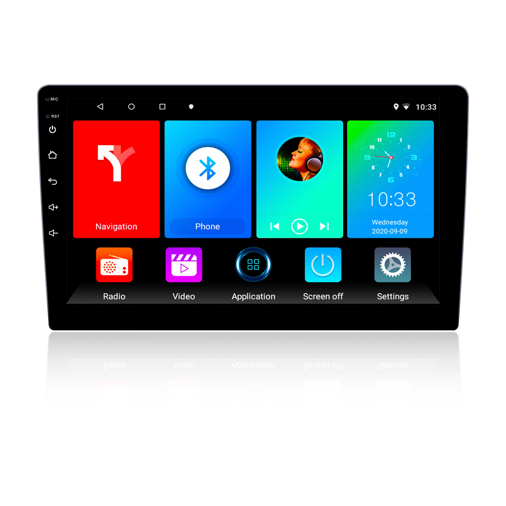 9 inch car DVD navigation Bluetooth multimedia player reversing image GPS car large screen navigation 1DIN machine