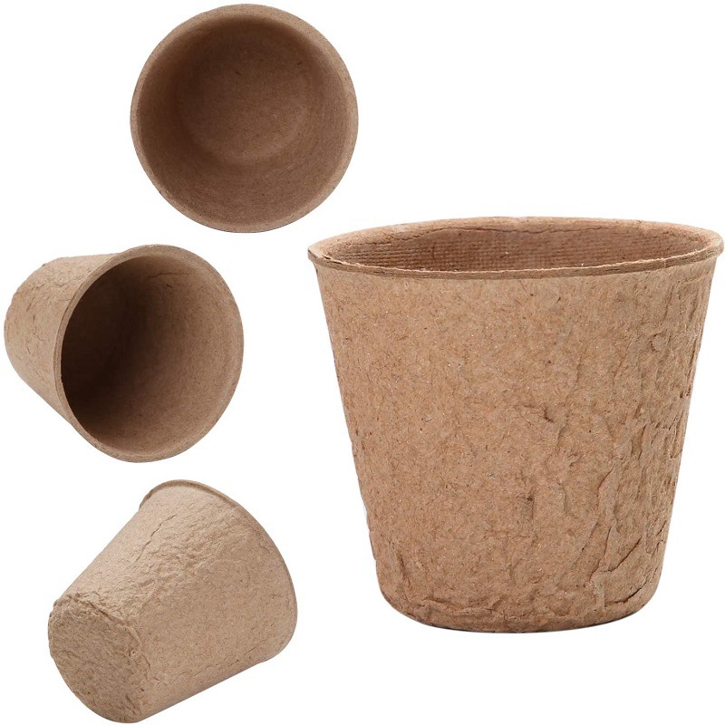 Cross-border Seed Startup Plate Degradable Seedling Bowl Pulp Seedling Cup Plant Pot Seed Germination Planting Tools