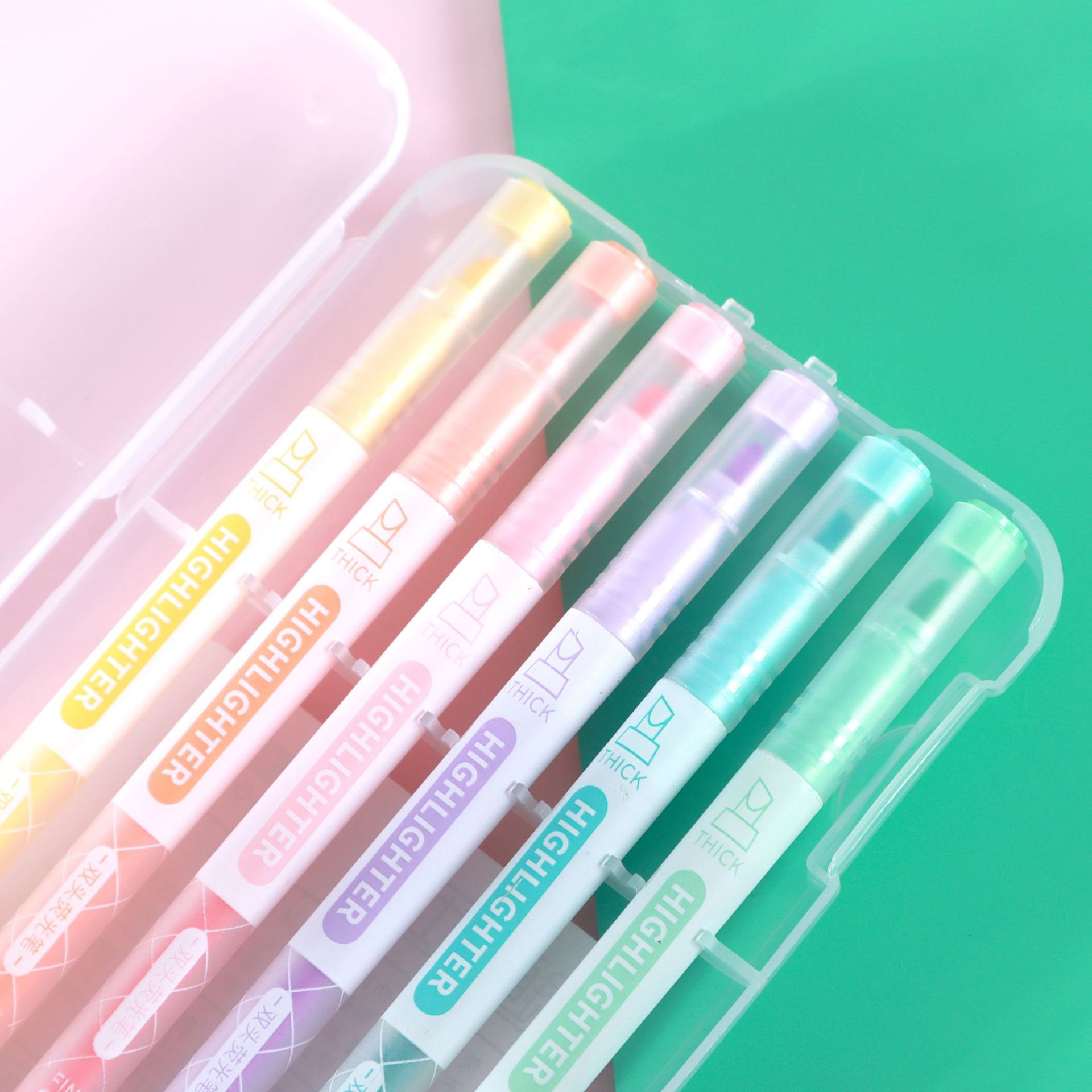 Dual-Head Fluorescent Pen Set Children's Gift Office Supplies Drawing Colored Pens Hand-Painted Creative Stationery Wholesale