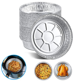 Cross-border Thickened Tin Paper Air Fryer Disposable Pad Tin Paper Barbecue Paper High Temperature Resistant Oil Absorbing Paper Oil Barrier Paper