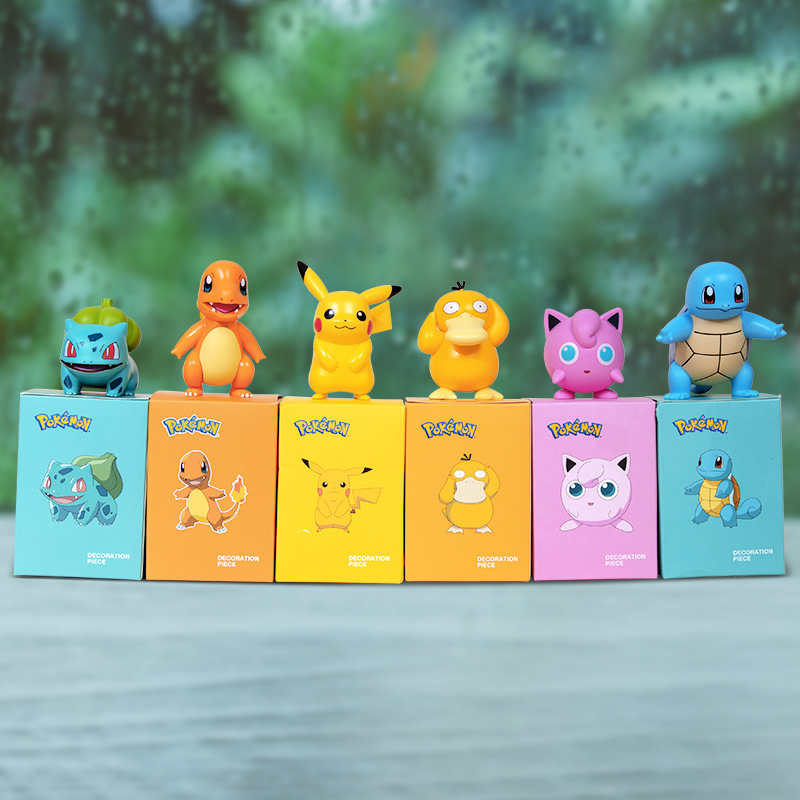 Official Pokémon Pikachu Handmade Figure Ornament Car Keychain Mini Wholesale