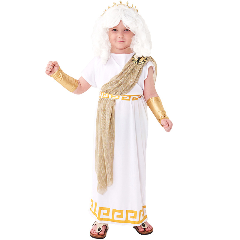 Halloween foreign trade style children's day role playing ancient Greek myth Zeus costume Rome suit