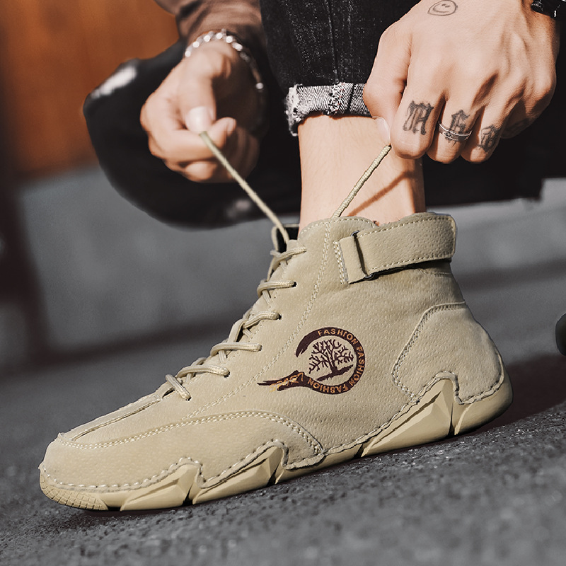 Cross-border explosions spring and autumn new men's casual shoes short boots outdoor casual men's boots fashion men's shoes wholesale martin boots