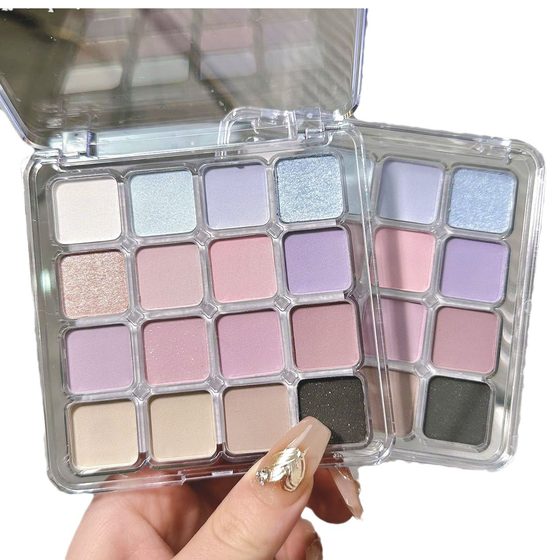 ErshiQi Sixteen Color Small Emotional Eyeshadow Matte Pearlescent Fine Flash Low Saturated Earth Color Daily Eyeshadow Makeup