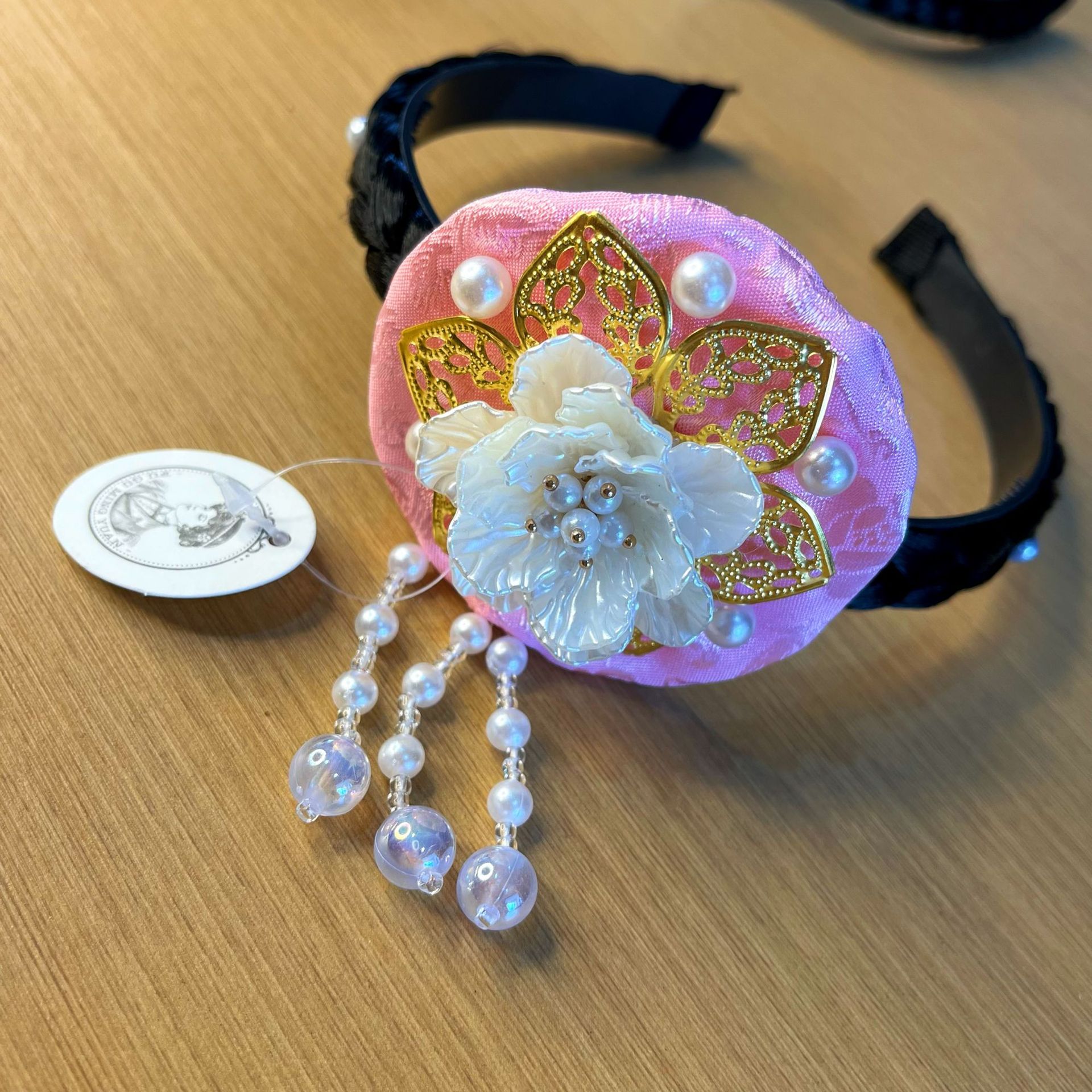Korean clothing hair accessories headband Korean clothing new Yanji princess hair bag headdress ethnic style accessories photo photo Super fairy