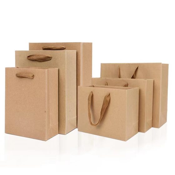 Thickened spot clothing Kraft paper bag milk tea handbag take-out packing bag gift packaging bag logo wholesale