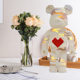 Violent Blocks Bear Assembled Ornaments Compatible with Lego Cyber Red Blocks Small Particles Educational Toys Assembled Adult Gifts
