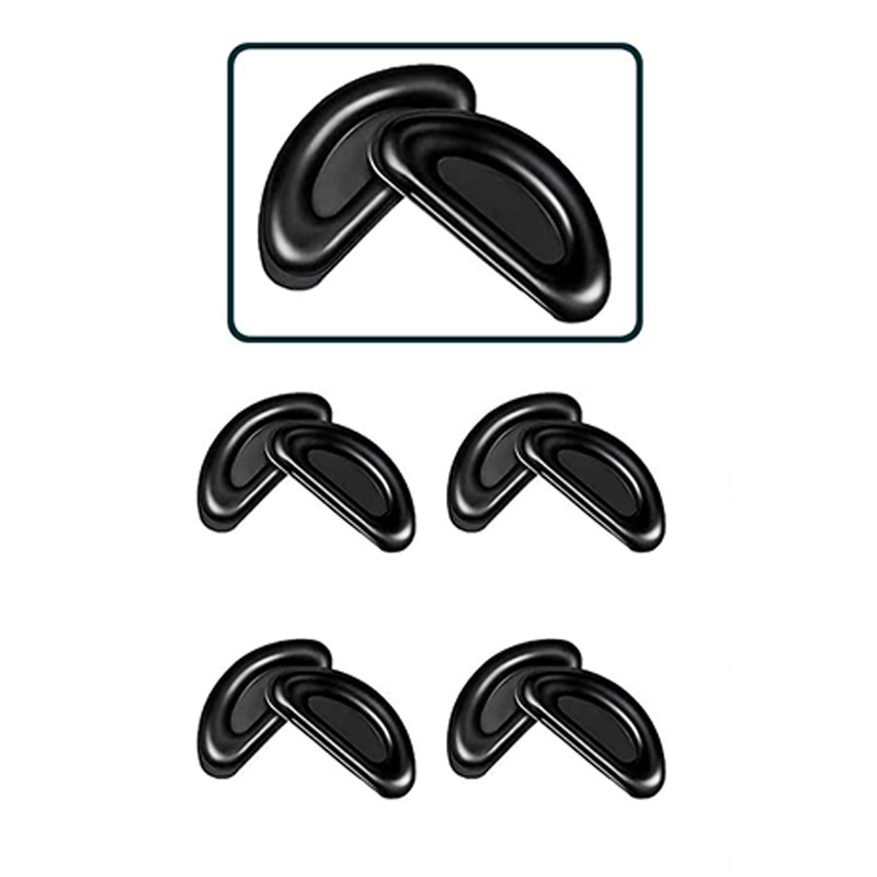 Glasses Bump Nose Sticker Silicone Soft Nose Pad Adhesive Silicone Anti-dropping Nose Pad Glasses Sunglasses Transparent Black Nose Pad