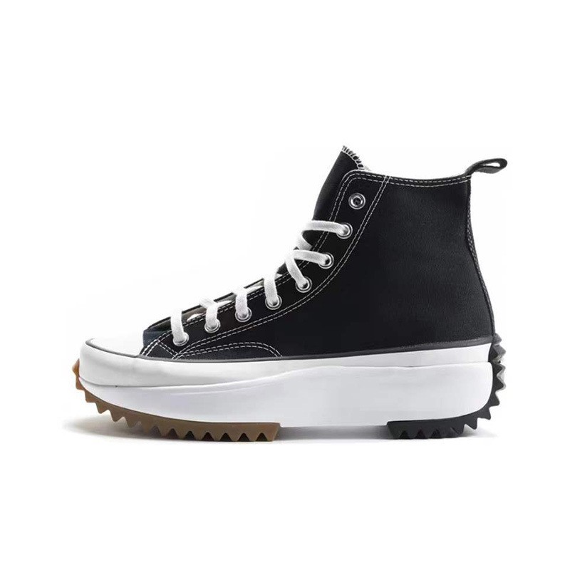 Putian pure original all-Match platform women's shoes classic height increasing serrated couple shoes 1970s men's high-top canvas shoes