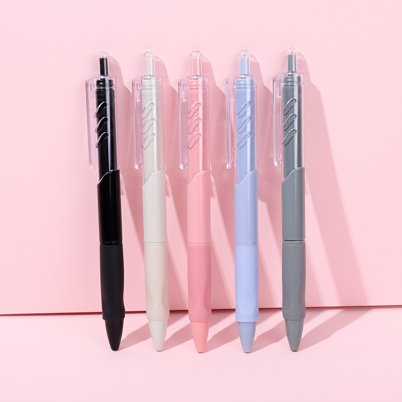 Press pen ins Wind Morandi small white pen ST head 0.5mm black brush pen Press student examination signature