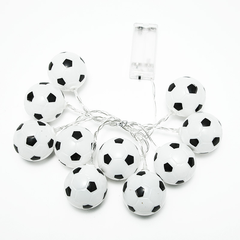 世界杯足球灯串主题酒吧ktv装饰灯串餐厅创意足球造型led灯串