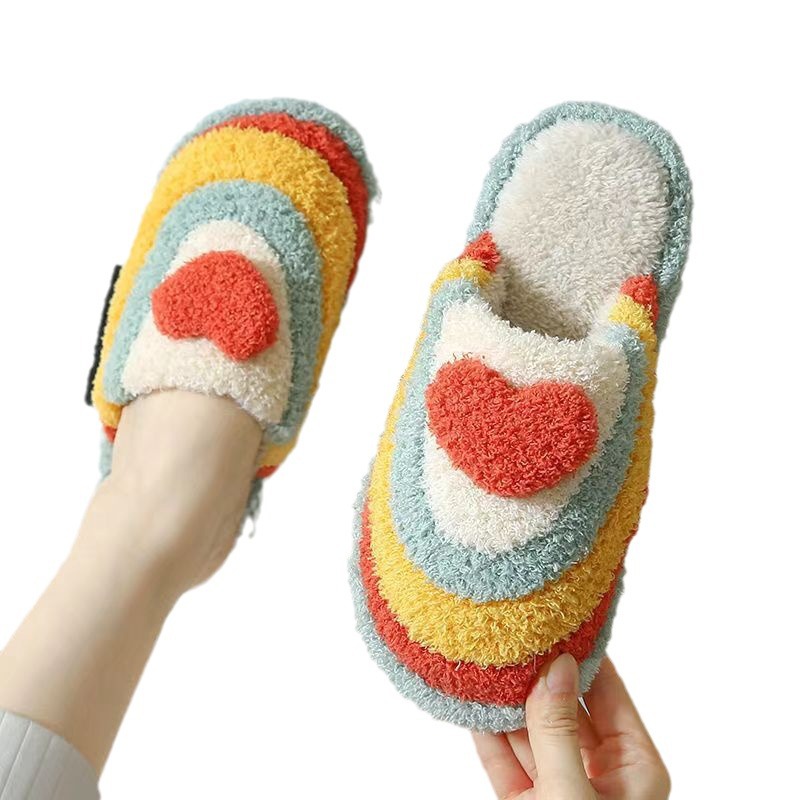 Cross-border Baotou Women's Autumn and Winter Indoor and Outdoor Thick-soled Warm Plush Moon Shoes Cotton Slippers Women's Foam