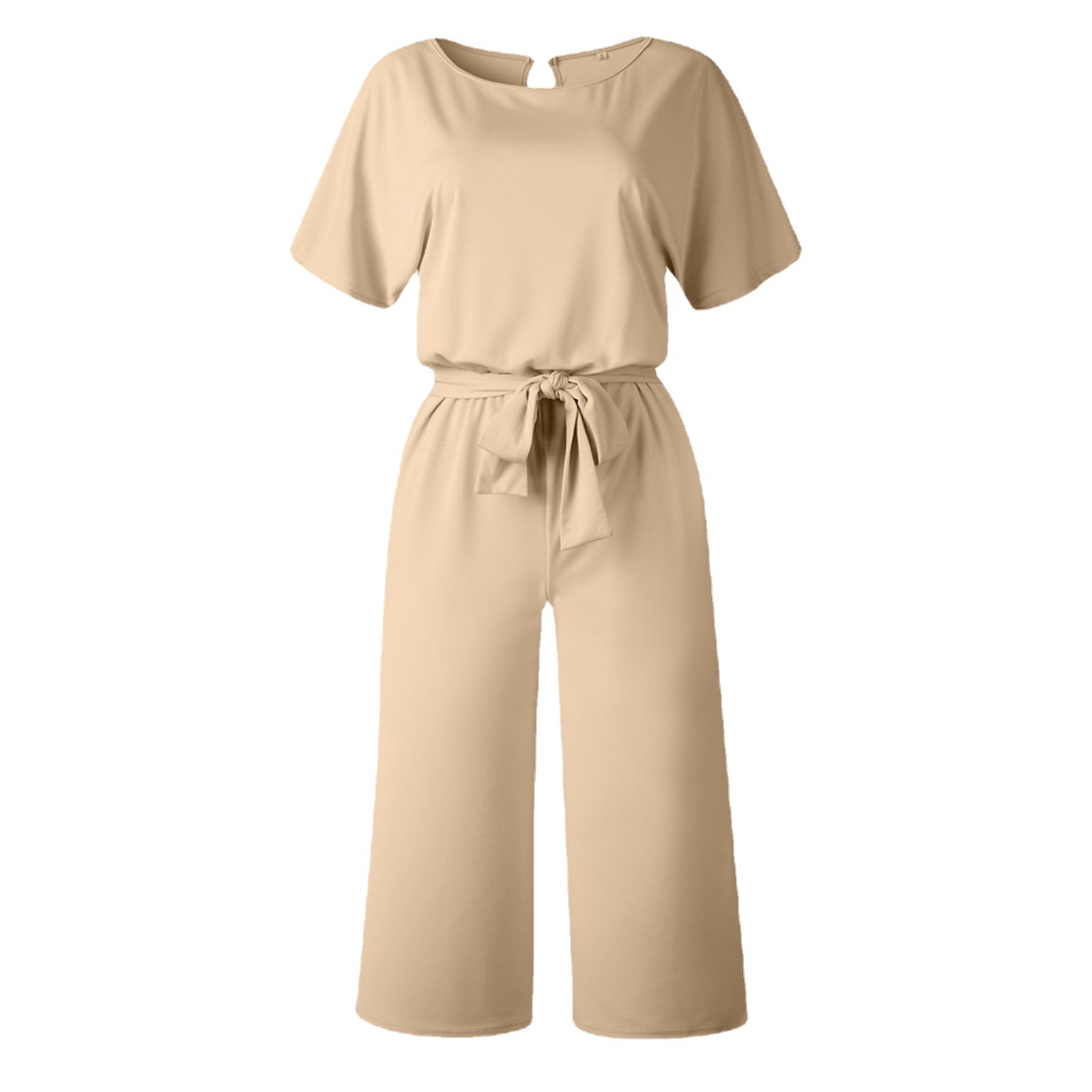 Cross-border spot 2023ebay Amazon new autumn and winter fashion bat long sleeve lace-up one-piece trousers women