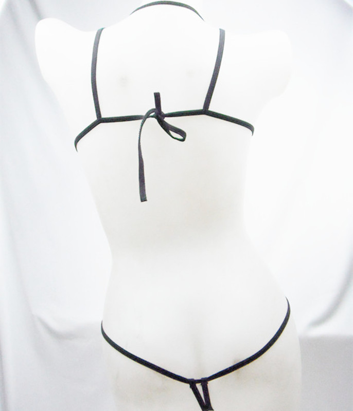 Sexy lingerie ladies sexy belly band mesh transparent sexy open crotch jumpsuit spot 8012_voghion.com