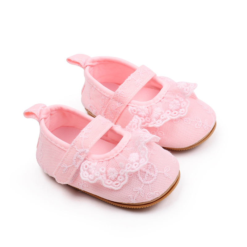 Newborn Baby's Velcro Anti-drop Soft Cloth Bottom Non-slip Thin Baby's Cute Princess Tankster Shoes BXC3063