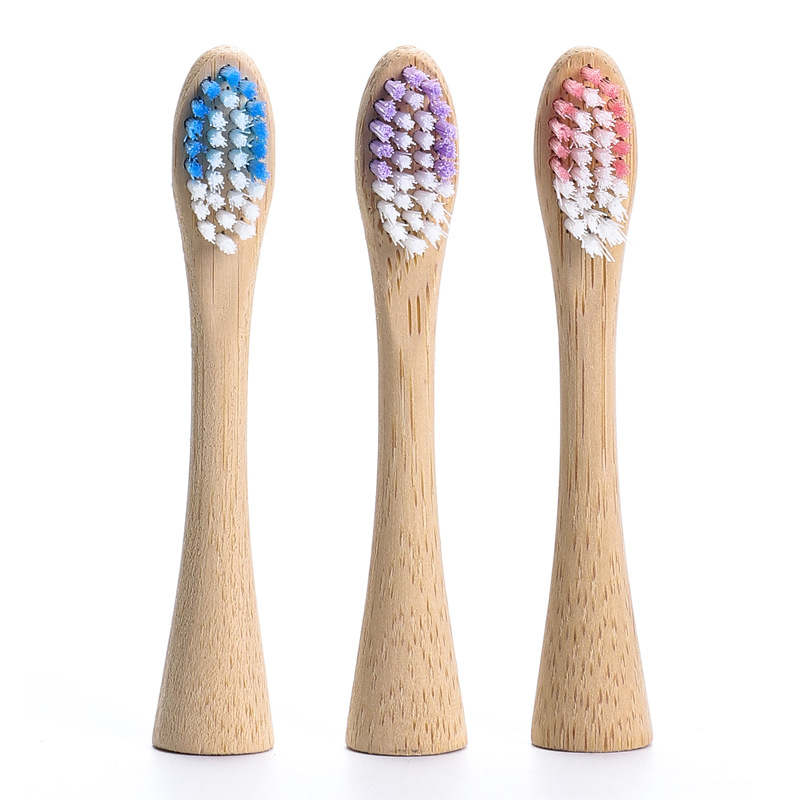 Electric Bamboo Toothbrush Head Daily Cleaning Oral Electric Bamboo Toothbrush Replacement Head Bamboo Toothbrush Head