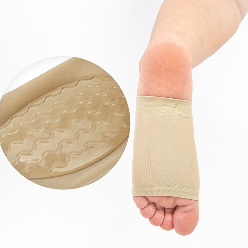 Professional Elastic Bandage Flat Foot Massage Silicone Foot Arch Correction Insole Foot Cushion for Men and Women
