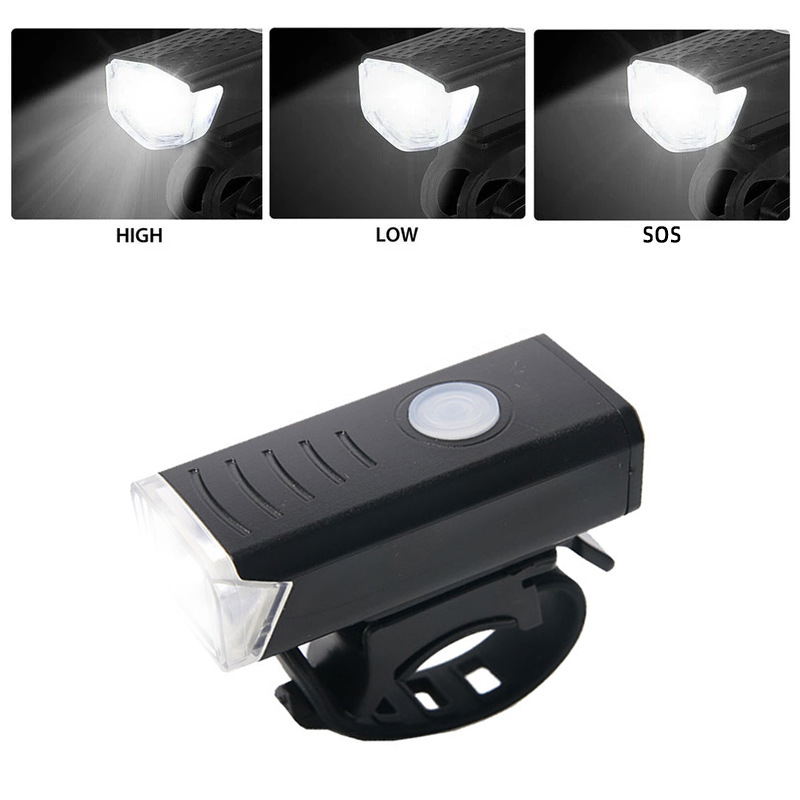 New 2255 Bicycle Headlight USB High Brightness Bicycle Lighting Outdoor Night Riding Warning Light Outdoor Night Riding Equipment