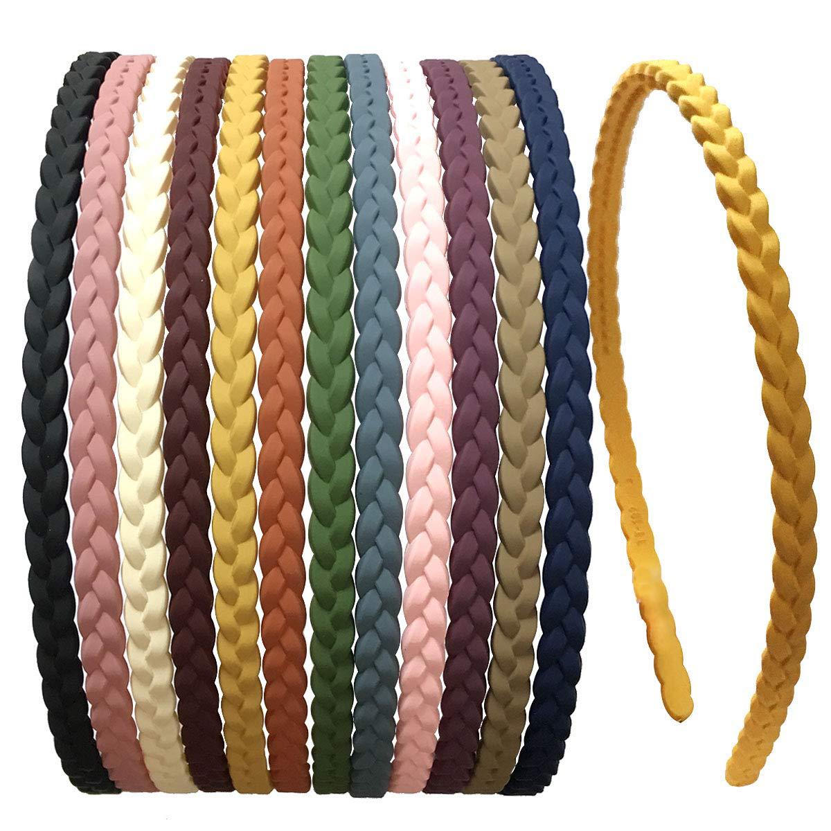 Japanese and Korean Style Frosted Narrow Edge Braid Hairband Simple Elegant Fashionable Women's Hair Band Headwear Hair Accessories