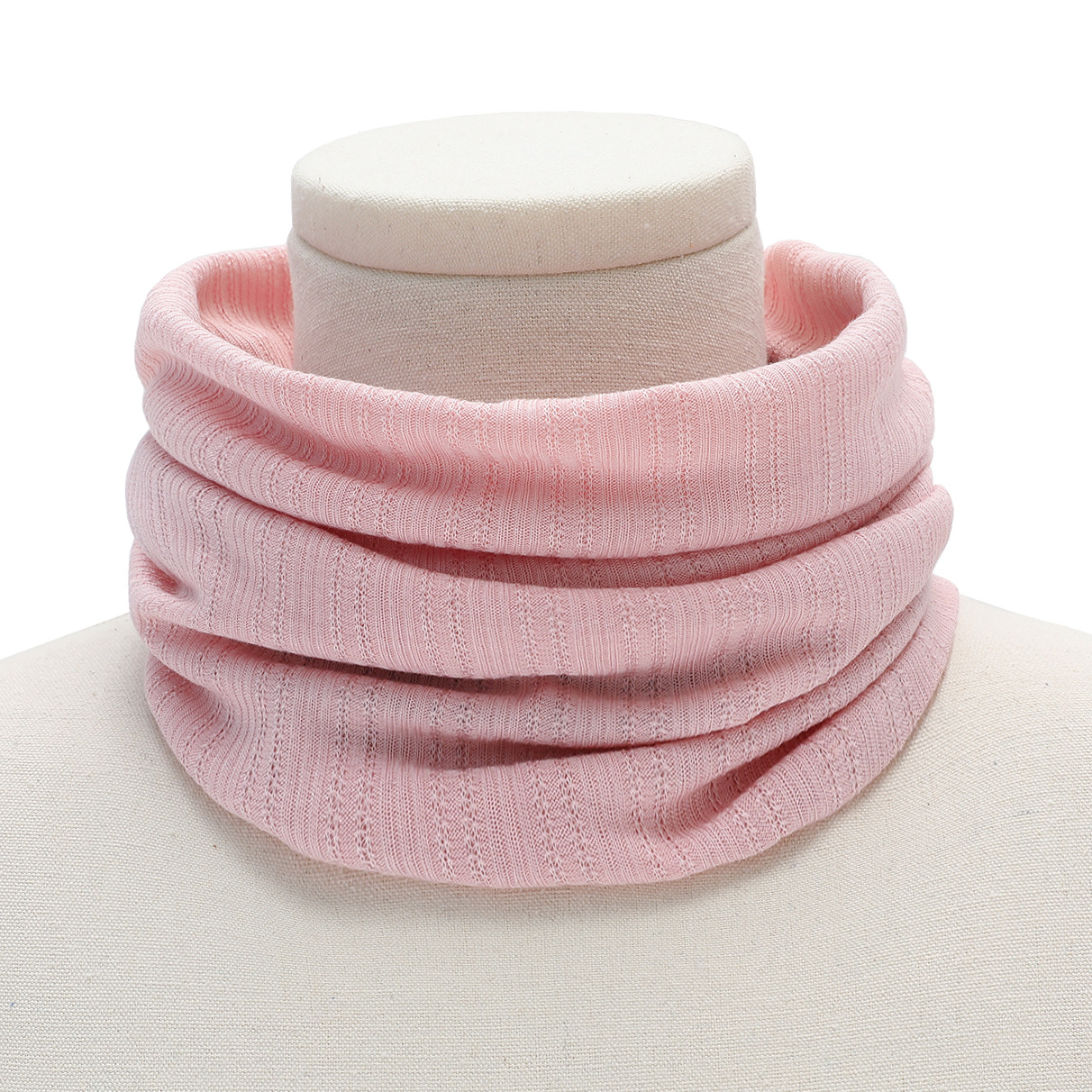 Spring and Autumn New Solid Color Scarf Outdoor Men's and Women's Breathable Pullover Collar Foldable Thin Air Conditioning Collar
