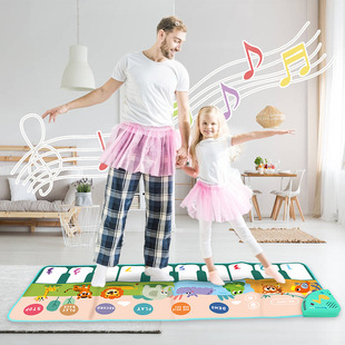 Baby step-on piano music blanket puzzle children's multi-function music game carpet teaching crawling blanket cross-border