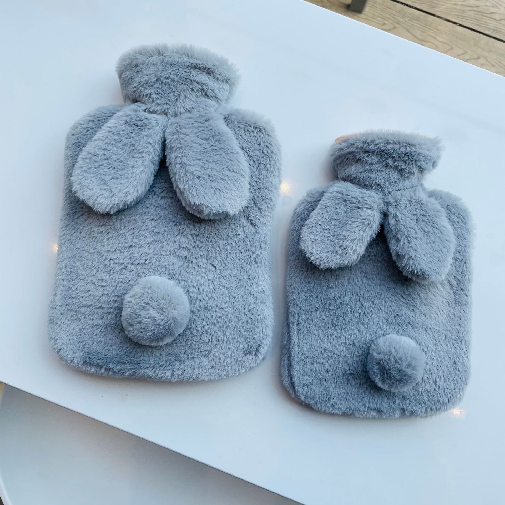 Korean version of rabbit plush warm water bag large number pvc hot water bag water injection hot compress warm hand source spot cross-border hot sale_voghion.com