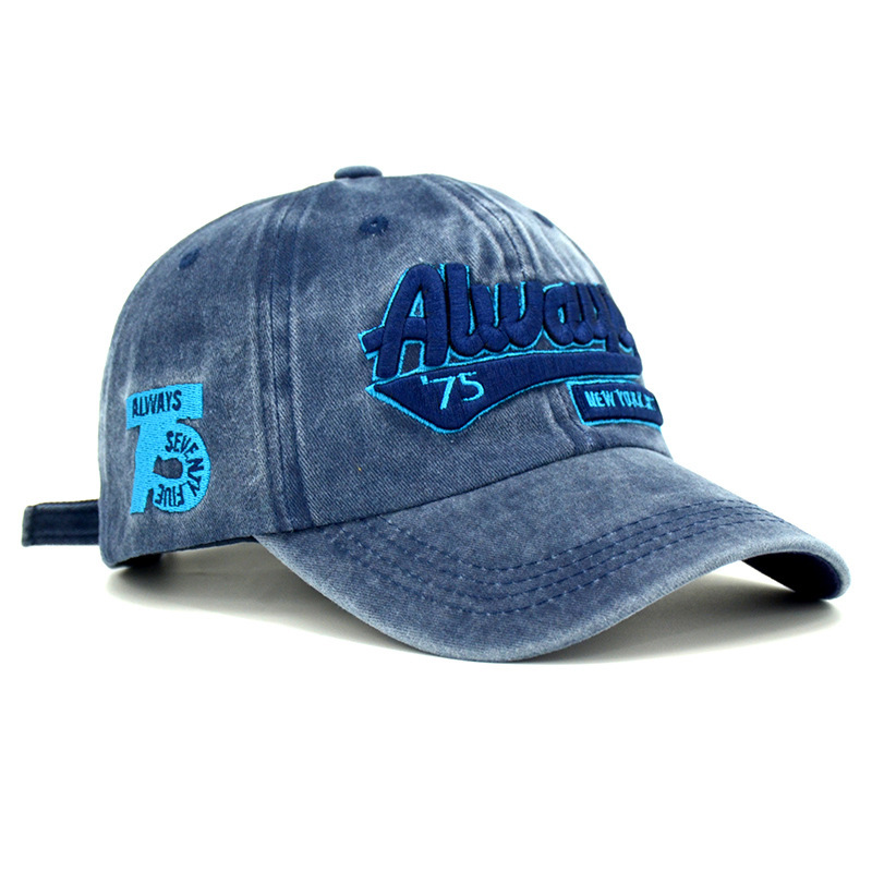 AliExpress washed old letter embroidered peaked cap trendy brand men's outdoor sun protection sun protection baseball cap for children