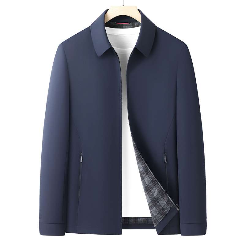 Saint Norman Men's Spring New Fashion Casual Business Lapel Jacket Jacket Jacket for Middle-aged Men J8858